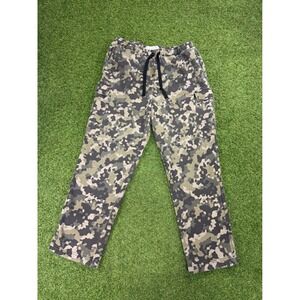 Camo Cargo Sweatpants Green Digital Camouflage Mens L